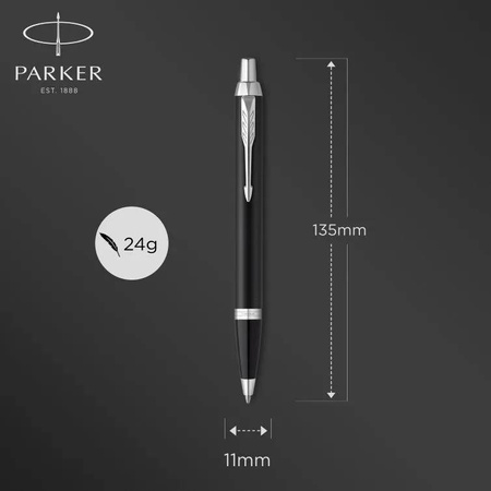 Parker IM Matte Black chrom, długopis