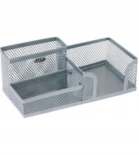 Przybornik na biurko Grand GR-093S srebrny