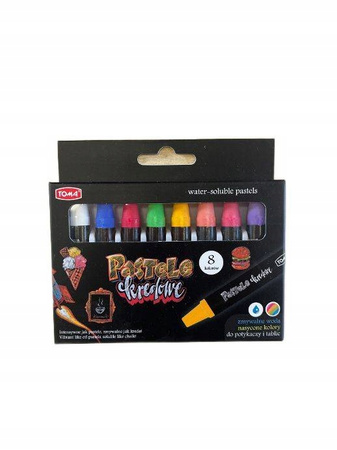 KREDKI PASTELE KREDOWE /KPL 8/ KOLORÓW