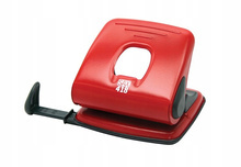 Dziurkacz SAX418 do 25 kartek czerwony biurowy