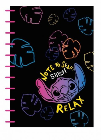DISNEY BLACK KOŁOBRULION B5 KRATKA WZÓR 1 STITCH COOLPACK