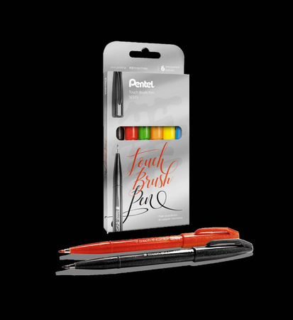 Zestaw pisaków do akligrafii i letteringu Pentel