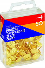 Pinezki tapicerskie Grand złote 50 sztuk