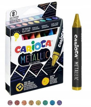 Kredki świecowe metaliczne CARIOCA 8 kolorów
