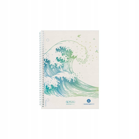 Brulion Herlitz Greenline Fala A5 70 kartek krata