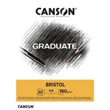 BLOK_RYS. CANSON GRADUATE BRISTOL A5 180g 20A FILA