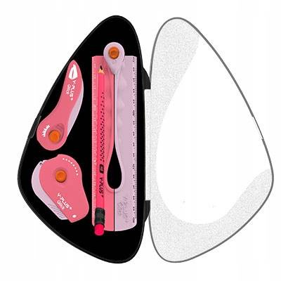 Y-Plus zestaw temperówka gumka linijka ołówek