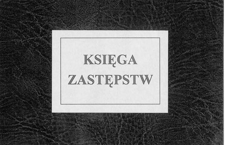 Księga zastępstw (oprawa introligatorska)