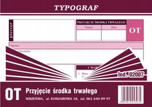 Przyjęcie środka trwałego Typograf 02007 A6 80k
