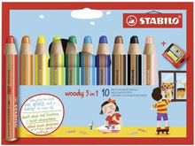KREDKI STABILO WOODY 3W1 10KOL.
