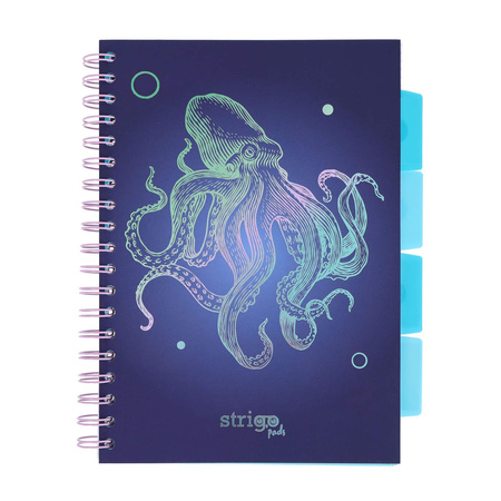 Kołozeszyt STRIGO PADS Project Book B5 kratka Głębiny Ośmiornica