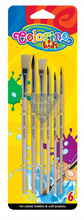 Pędzelki szkolne 6 sztuk blister Colorino Kids