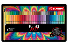 Flamaster STABILO Pen 68 etui metalowe 66 szt ARTY