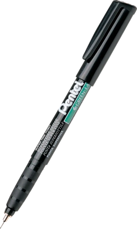 Pentel marker cienki wodoodporny czarny NMF50