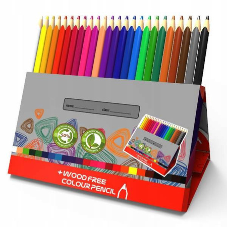 Kredki bezdrzewne Y-PLUS WE-TRI 24 sztuk