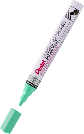 Marker zdobniczy aluminiowa obudowa perłowy zielony Pentel