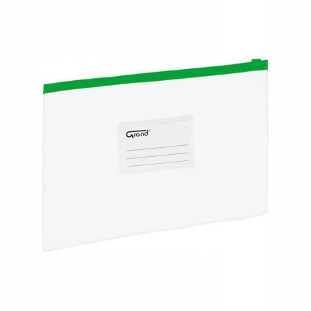 Koperta z zamkiem strunowym GrandEC009B A4 zielona