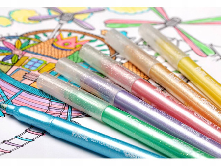 Flamastry brokatowe CoolPack Pastel 6 kol