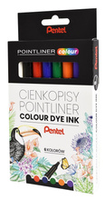 CIENKOPIS PENTEL POINTLINER COLOUR KPL 6