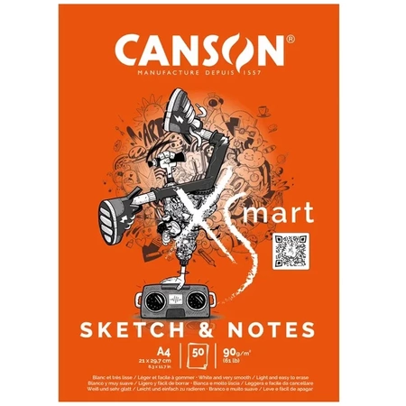 Blok_Szkic. XSmart Sketch & Notes A4 90g 50A FILA