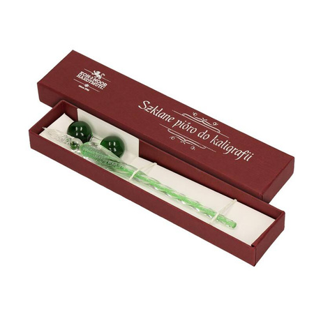 PIÓRO DO KALIGRAFII KIN SZKLANE ZIELONE