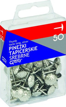Pinezki tapicerskie Grand srebrne 50 sztuk