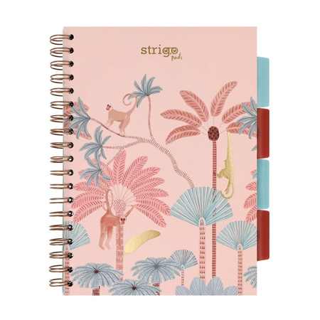 Kołozeszyt STRIGO PADS Project Book B5 kratka Afryka pastelowy beżowy