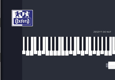 ZESZYT DO NUT OXFORD A5 16 KARTEK 90K 5 LINIA