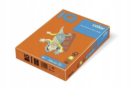 IQ PAP.KS.KOL.POMARAŃ.A4/160GR