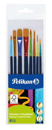 Pelikan pędzle 4/6/8/10/12 8szt