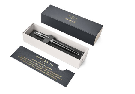 PARKER IM pióro kulkowe Black Lacquer CT F
