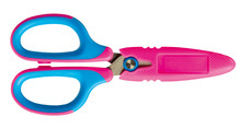 Nożyczki TetisGN265 r. 5 1/4" NIEBIESKORÓŻOWE