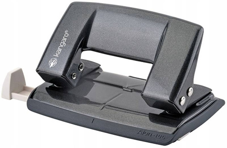 Dziurkacz do 10 kartek metalowy szary biurowy