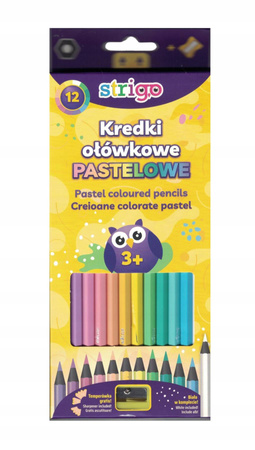 Strigo kredki ołówkowe pastelowe