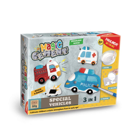 STRIGO ZESTAW KREATYWNY MAGIC CEMENT POJAZDY SPECJALNE