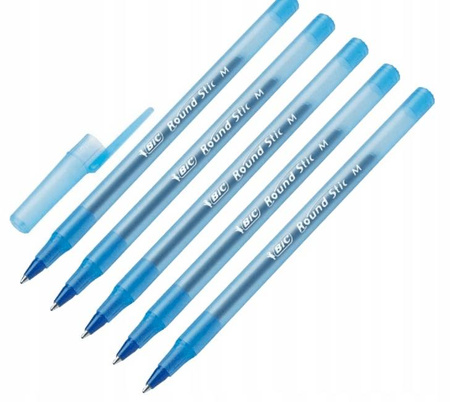 Długopis BIC Round Stic niebieski 5 sztuk