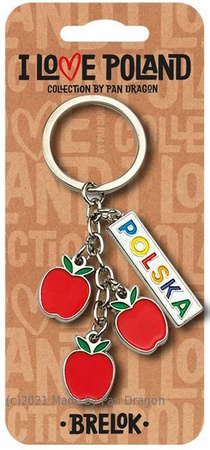 Breloczek I Love Poland Jabłuszka