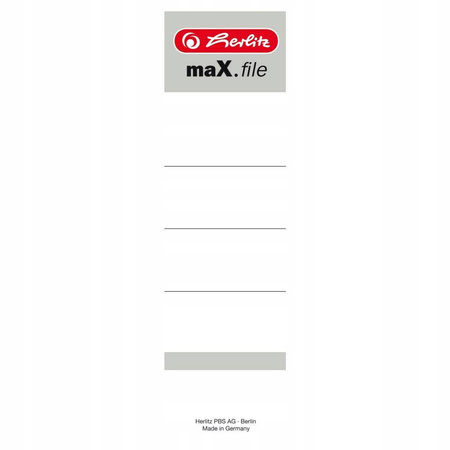 Etykieta wsuwana Herlitz maX.file 8 cm