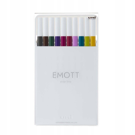 ZESTAW UNI FLAMASTRY PEM-Sy -10SZT EMOTT No. 3