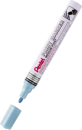 Marker zdobniczy aluminiowa obudowa perłowy błękitny Pentel