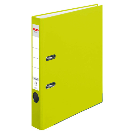 Segregator Herlitz Q.file 5 cm Limonkowy