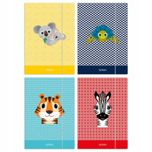 Herlitz Teczka A4 z gumką Cute Animals MIX