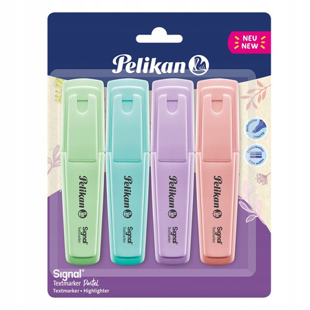 ZAKREŚLACZ SIGNAL PASTEL (4) MIX PELIKAN