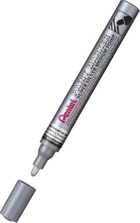 Marker zdobniczy aluminiowa obudowa srebrny Pentel