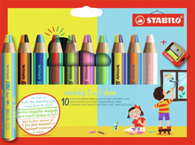 Kredka STABILO woody 3 w 1 DUO z temperówką 10 szt