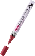 Marker zdobniczy aluminiowa obudowa perłowy czerwony Pentel