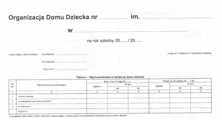 Organizacja domu dziecka