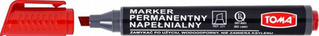 Marker permanentny Toma TO-221-22 czerwony
