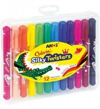 Kredki Silky Twisters AMOS 12 kol. wykręcane