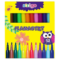 Flamastry Strigo 12 kolorów